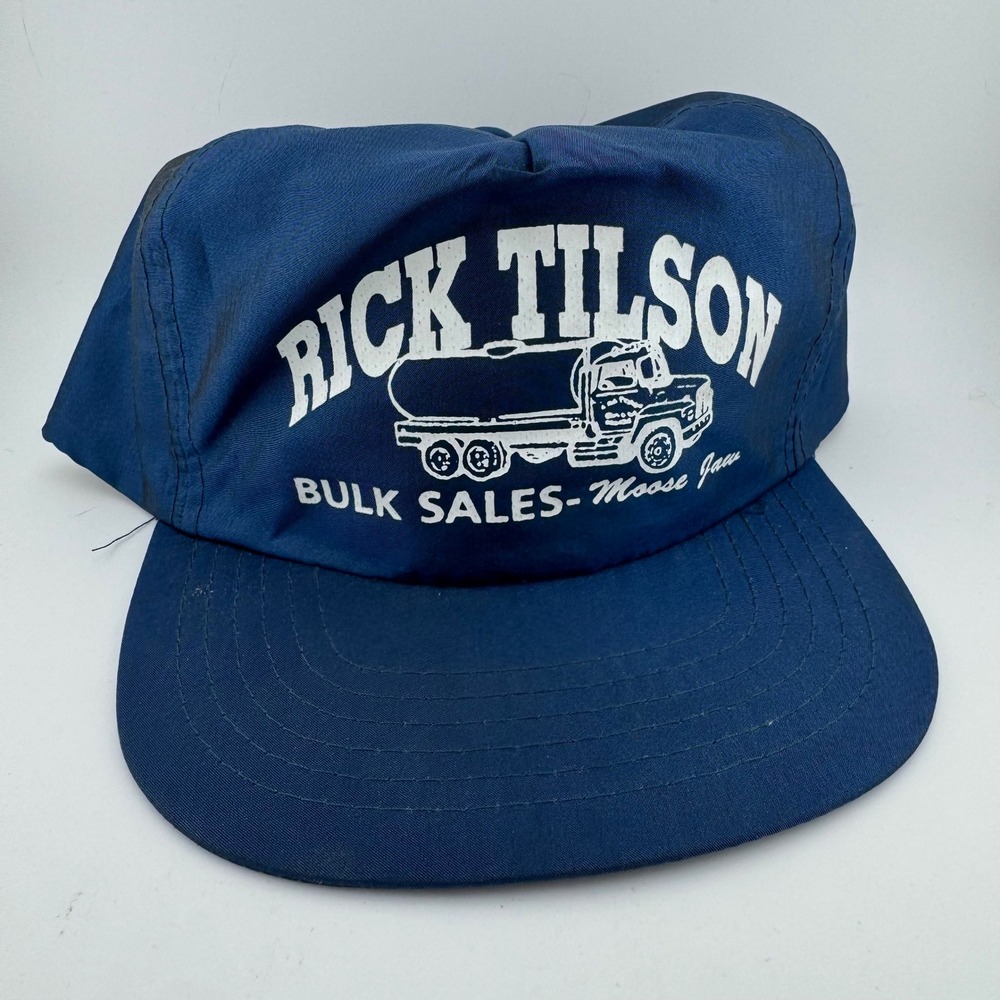 Headline Headwear Mens Trucker Hat OSFA Blue Rick Tilson Bulk Sales Vintage